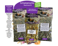 Rauhnächte räuchern 8-tlg Räucherset SCHAMANISCHE RAUHNACHT 2x 20-Kräuter Räuchermischungen, Weihrauch & Myrrhe, Anleitung, Rauhnachtfibel, Täschchen.