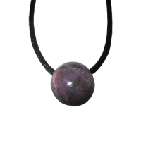 Sternrubin Anhänger gebohrt ca. 1,5cm mit Band & Zertifikat