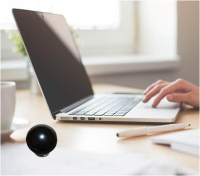 SCHUNGIT Kugel Karelien 3cm POLIERT für SCHUTZ, NEGATIVES abschirmen, Schlafzimmer, Büro, Home-Office uvm. Inklusive TÄSCHCHEN und BESCHREIBUNG [Zazhoginskij Mine]