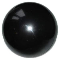 SCHUNGIT Kugel Karelien 6cm POLIERT für SCHUTZ, NEGATIVES abschirmen, Schlafzimmer, Büro, Home-Office uvm. Inklusive TÄSCHCHEN und BESCHREIBUNG [Zazhoginskij Mine]