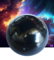 SCHUNGIT Kugel Karelien 7cm POLIERT für SCHUTZ, NEGATIVES abschirmen, Schlafzimmer, Büro, Home-Office uvm. Inklusive TÄSCHCHEN und BESCHREIBUNG [Zazhoginskij Mine]