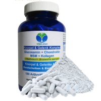 Knorpelaufbau KNORPEL und GELENKE 180 Kapseln Top-5 Komplex ►Gelenkkapseln mit Glucosamin, Chondroitin, MSM, Kollagen, Indischer Weihrauch. Natürliche Gelenkbausteine. OHNE ZUSATZSTOFFE.
