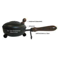 Räucherset 5-tlg Energetische Hausreinigung mit schwarzer Räucherpfanne XL