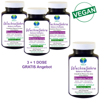 Wechseljahre Komplex VEGAN 720 Kapseln, Menopause Formel, Hormon Balance für Frauen ab 40