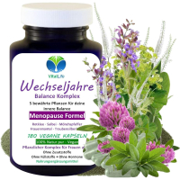 Wechseljahre Komplex VEGAN 720 Kapseln, Menopause Formel, Hormon Balance für Frauen ab 40