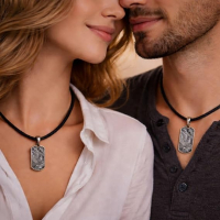 Meteoriten Anhänger Echt – Eisenmeteorit Unikat Schmuck – Dein Glücksstern aus dem All mit Zertifikat, Lederband, Täschchen