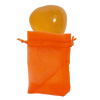 Trommelstein chakraaktiv 2. Chakra Orangencalcit