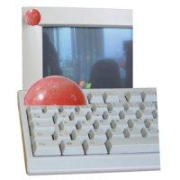 Rosenquarz Computerstein 3cm