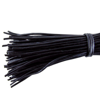 Lederband rund Lederriemen schwarz 1m [1,5mm Ø] Seidig weiches Rundleder ►Ziegenleder