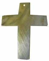 Perlmutt Kreuz ca. 50x65mm