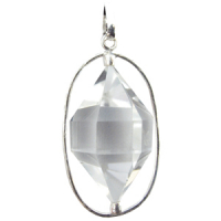 Bergkristall Pendel ca. 3 cm in 925 Silber