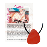 Roter Jaspis Glücksmagnet Anhänger gebohrt Widder