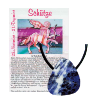 Sodalith Glücksmagnet Anhänger gebohrt Schütze