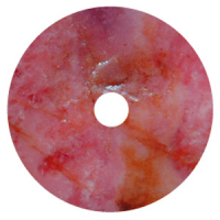 Rhodonit Donut Anhänger ca. 30mm