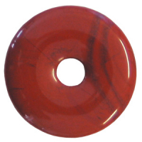 Jaspis rot Donut Anhänger ca. 35mm