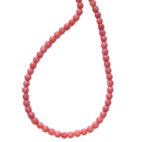 Lachskoralle 4mm Perlenkette ca. 45cm lang