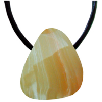 Onyx grün Anhänger gebohrt ca. 2-4cm