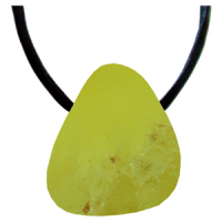 Prehnit Schmeichelstein gebohrt ca. 2-4cm