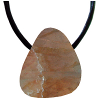 Spektrolith Anhänger gebohrt ca. 2-3cm mit Band & Zertifikat