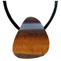 Tigerauge Schmeichelstein gebohrt ca. 2-4cm