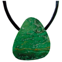 Verdit Schmeichelstein gebohrt ca. 2-4cm