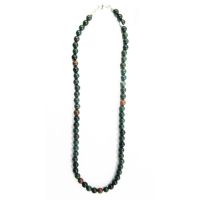 Heliotrop 6mm Kugelkette ca. 45cm lang