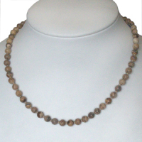 Landschaftsjaspis 6mm Kugelkette ca. 45cm lang