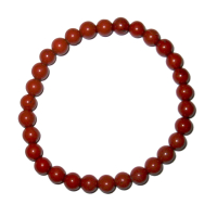 Roter Jaspis 6mm Sternzeichen Kugelarmband Widder