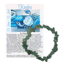 Aventurin grün Monatsstein Splitter Armband Krebs
