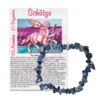 Sodalith Monatsstein Splitter Armband Schütze