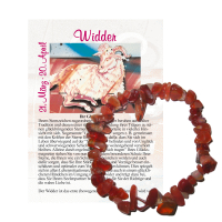 Carneol Monatsstein Splitter Armband Widder