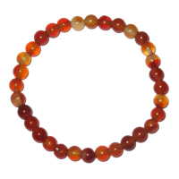 Carneol 6mm Kugelarmband Edelsteinarmband