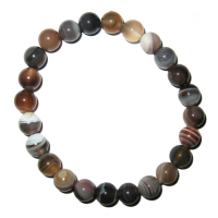 Botswana Achat 8mm Kugelarmband Edelsteinarmband