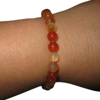 Carneol 8mm Kugelarmband Edelsteinarmband