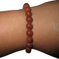 Goldfluss braun 8mm Kugelarmband Edelsteinarmband