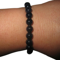 Goldfluss blau 8mm Kugelarmband Edelsteinarmband