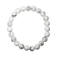 Magnesit 8mm Kugelarmband elastisches Edelsteinarmband