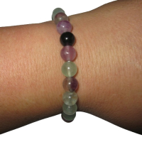 Regenbogenfluorit 8mm Kugelarmband Edelsteinarmband