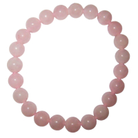 Rosenquarz 8mm Kugelarmband Edelsteinarmband