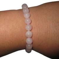 Rosenquarz 8mm Kugelarmband Edelsteinarmband