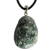 Fuchsit Anhänger ca. 2-3cm mit Silberöse