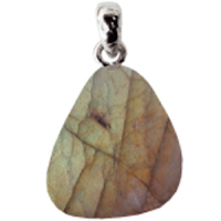 Labradorit Anhänger ca. 2-3cm mit Silberöse