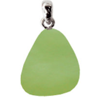 Jade grün Anhänger ca. 2-3cm mit Silberöse