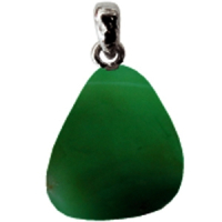 Nephrit Anhänger ca. 2-3cm mit Silberöse