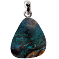 Pietersit Anhänger ca. 2-3cm mit Silberöse