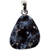 Tektit Anhänger ca. 2-3cm mit Silberöse