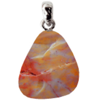 Versteinertes Holz Anhänger ca. 2-3cm mit Silberöse