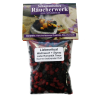 Liebesritual Weihrauch & Styrax 50ml Räuchermioschung zum räuchern.