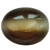 Chrysoberyll-Katzenauge Cabochon ca. 1 cm