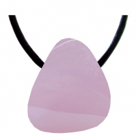 Lavendelquarz Schmeichelstein gebohrt ca. 2-4cm